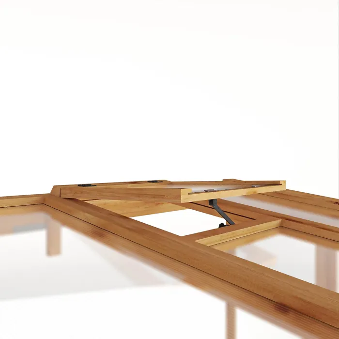 Waltons 8x4 Wooden Lean To Greenhouse Pent Growhouse Tongue and Groove - Polycarbonate Glazed