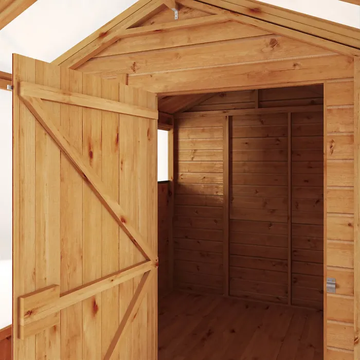 Waltons 12x6 Wooden Combi Greenhouse Shed Apex Styrene Growhouse Tongue and Groove Potting Shed