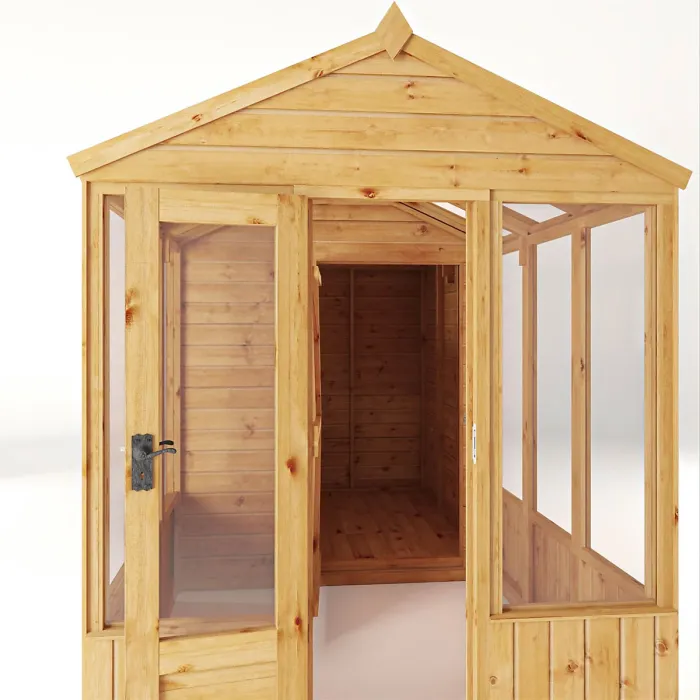 Waltons 12x6 Wooden Combi Greenhouse Shed Apex Styrene Growhouse Tongue and Groove Potting Shed
