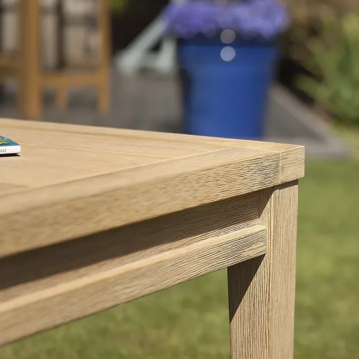 Monaco Sofa Set Outdoor 4 Seat Acacia Wood & Rope Weaving Grey Garden Furniture