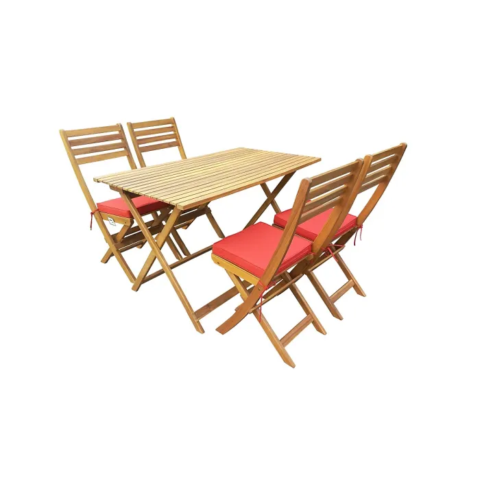 SunTime Ayres Rock 4-Seat Wooden Outdoor Dining Set