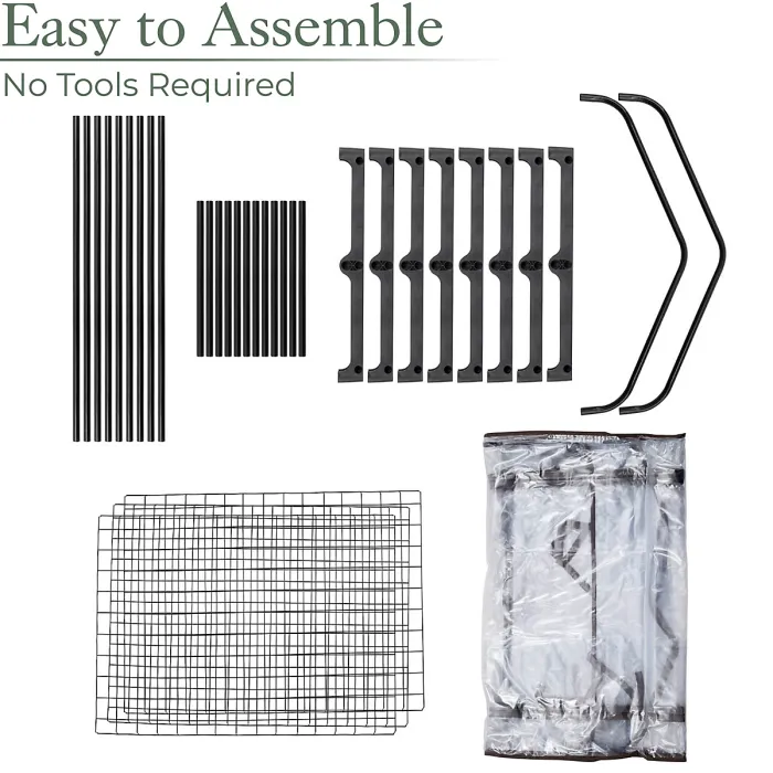 3 Tier Mini Greenhouse PVC Cover Garden Grow House Three Shelves Roll Door