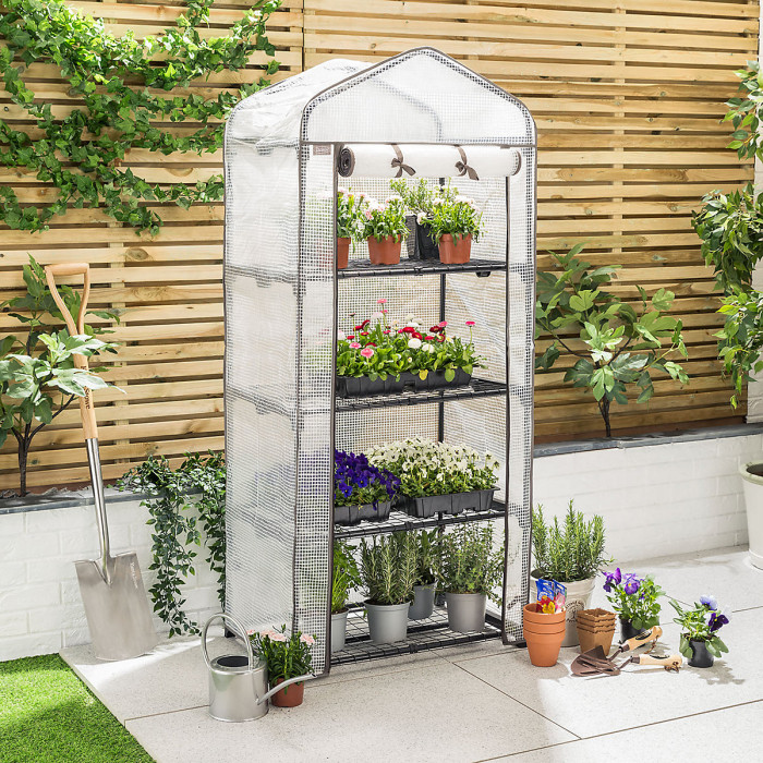 4 Tier Greenhouse mini Grow house PE