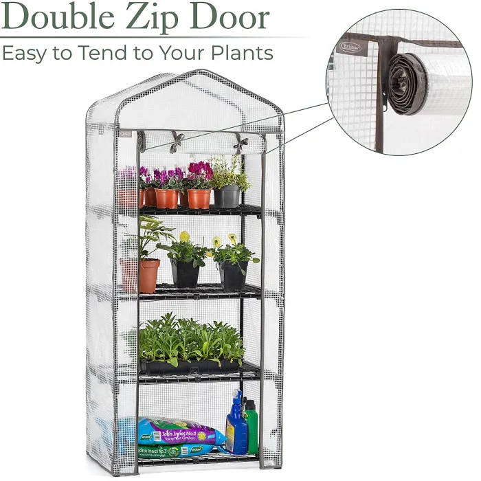 4 Tier Greenhouse mini Grow house PE