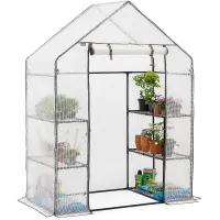 Walk-In Greenhouse with Roll Up Door