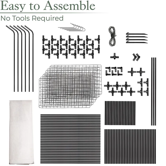 Extra Large Walk-In Greenhouse with Roll-Up Door
