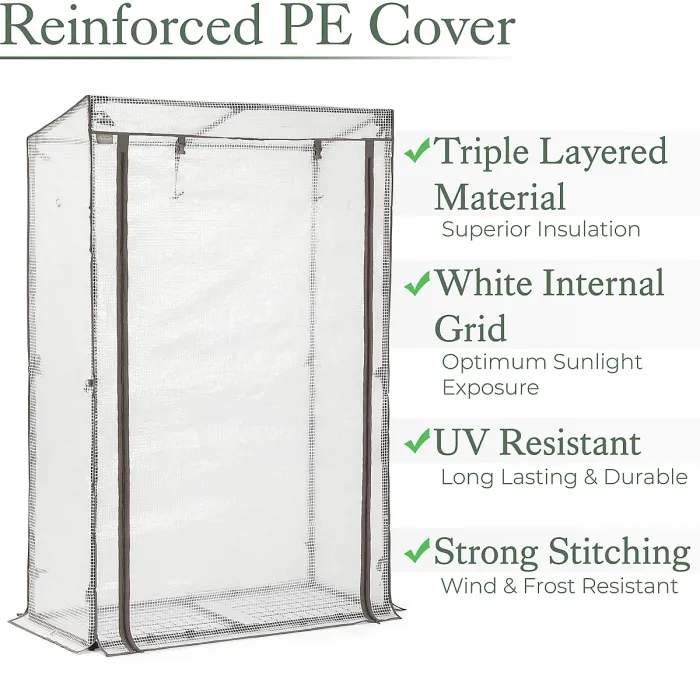 Tomato Growhouse Single Grow Bag Garden Greenhouse PE Mesh Cover Christow