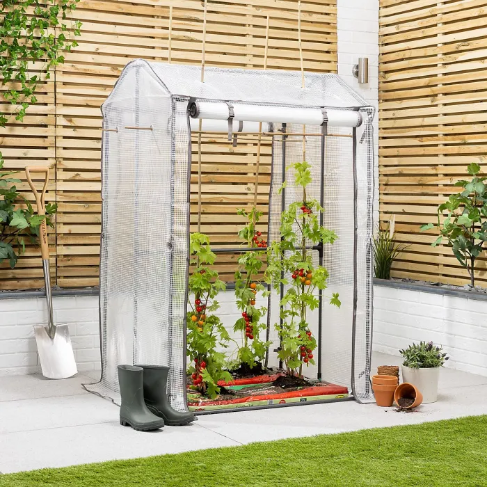 Tomato Growhouse Double Grow Bag Garden Greenhouse PE Mesh Cover Christow