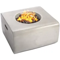 Centurion Supports Fireology ADELPHI Light Grey Lavish Garden Outdoor Fire Pit with Eco-Stone Finish Fully Assembled