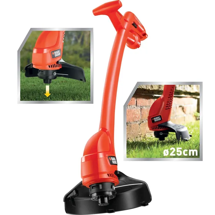 Black and Decker GL360 240v String Grass Trimmer Strimmer 25cm Bump Feed 350w