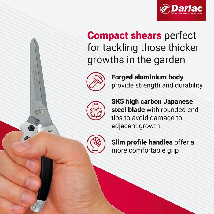Darlac Compact Cutting Topiary Plant Shears Pruner Snips DP44 Garden