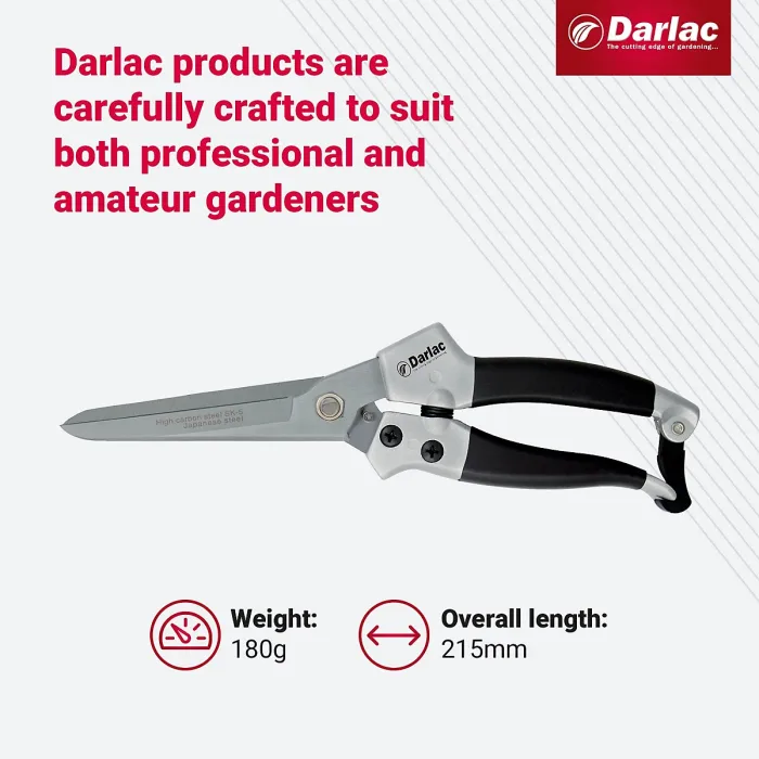 Darlac Compact Cutting Topiary Plant Shears Pruner Snips DP44 Garden