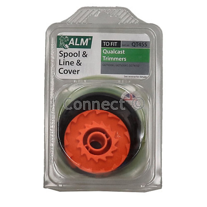 ALM Genuine Grass Trimmer QT455 Spool & Line with Spool Cover