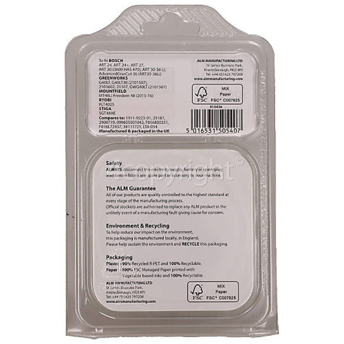 ALM Genuine Grass Trimmer RY054 Twin Spool & Line