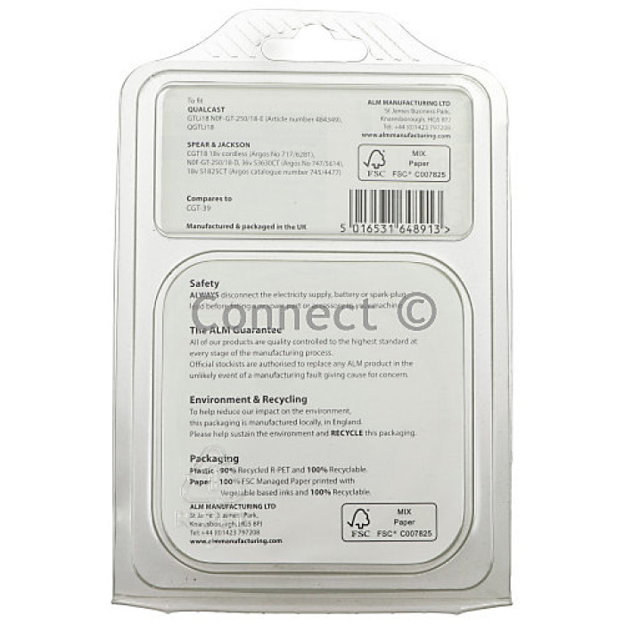 ALM Genuine Grass Trimmer SJ489 Spool & Line with Spool Cover