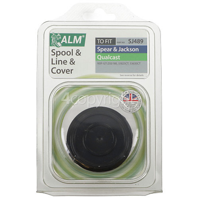 ALM Genuine Grass Trimmer SJ489 Spool & Line with Spool Cover