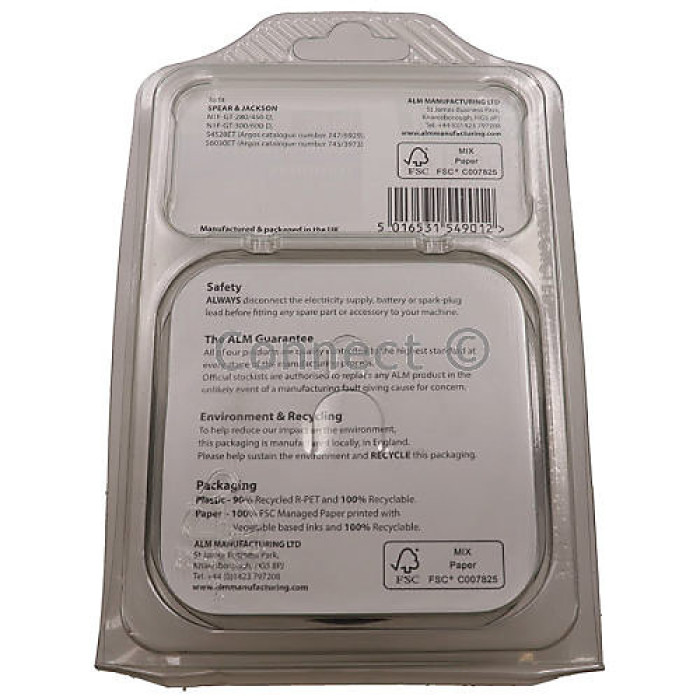 ALM Genuine Grass Trimmer SJ490 Spool & Line with Spool Cover