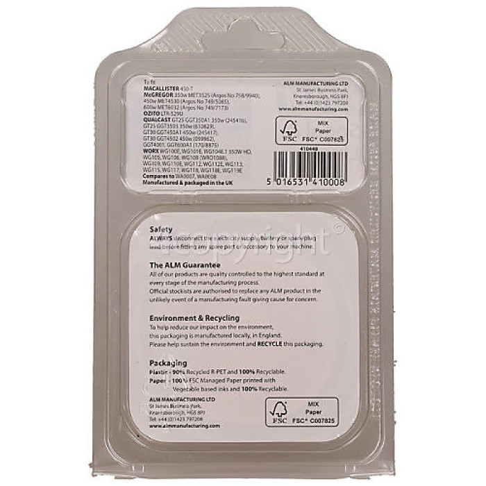 ALM Genuine Grass Trimmer WX100 Twin Spool & Line