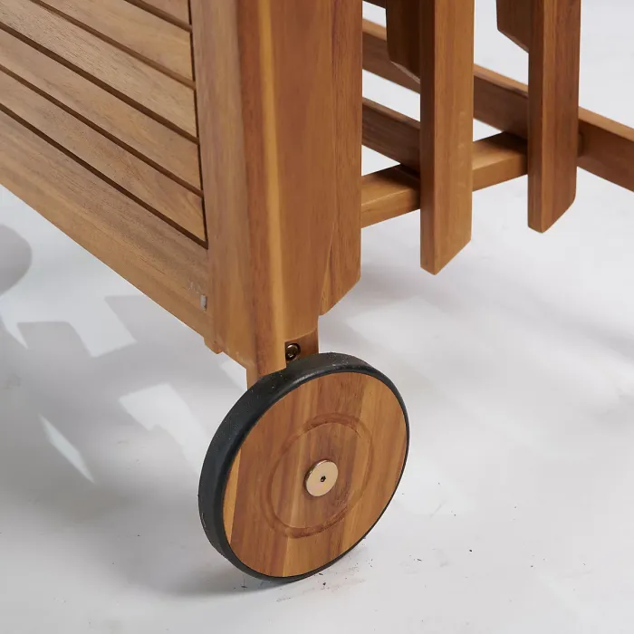 Greenhurst 5-Piece Folding Wooden Patio Garden Seaford Dining Set, 4 Seater with Cushions