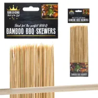 10 Inch Bamboo BBQ Skewers - Bar-B-King (150 Pack)