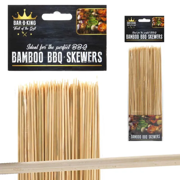 10 Inch Bamboo BBQ Skewers - Bar-B-King (150 Pack)