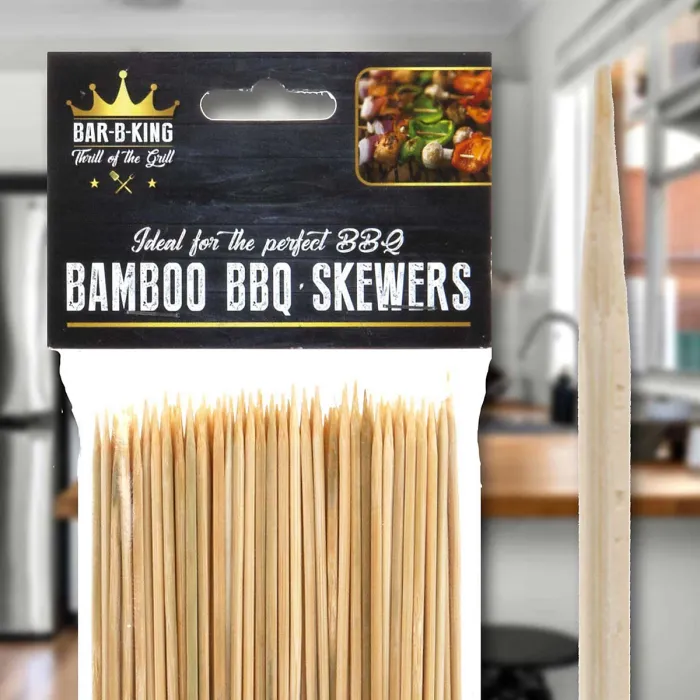 10 Inch Bamboo BBQ Skewers - Bar-B-King (150 Pack)