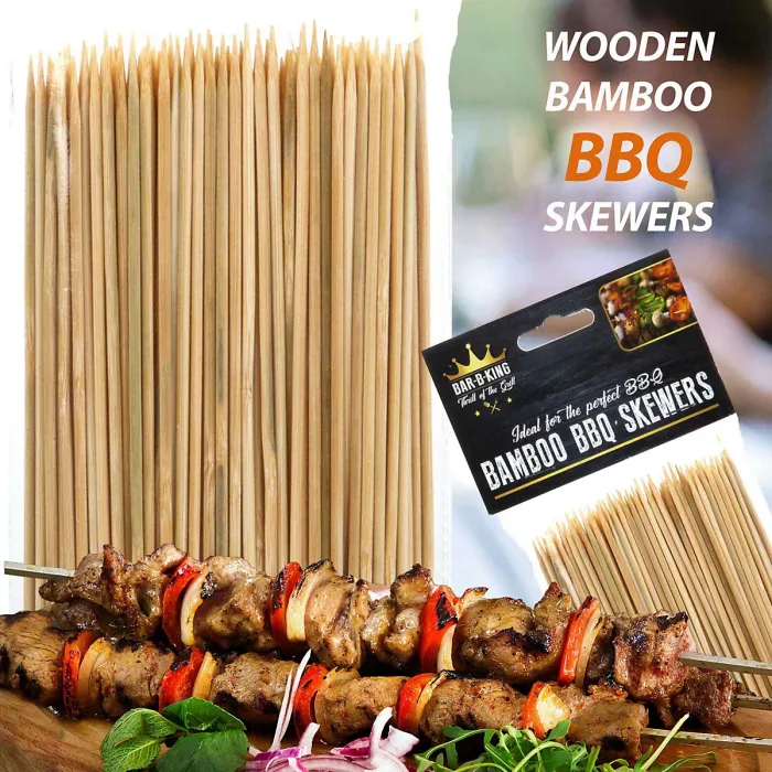 10 Inch Bamboo BBQ Skewers - Bar-B-King (150 Pack)