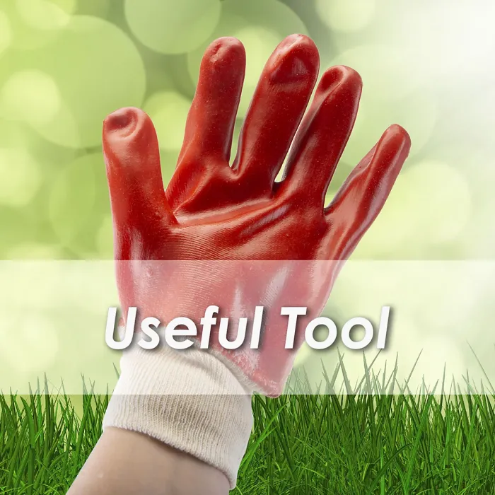 Gardening Work Gloves Dipped Red Garden Tools Accessories, Garden Work 16cm Red