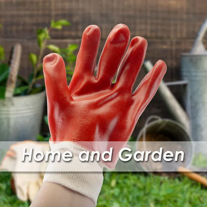 Gardening Work Gloves Dipped Red Garden Tools Accessories, Garden Work 16cm Red