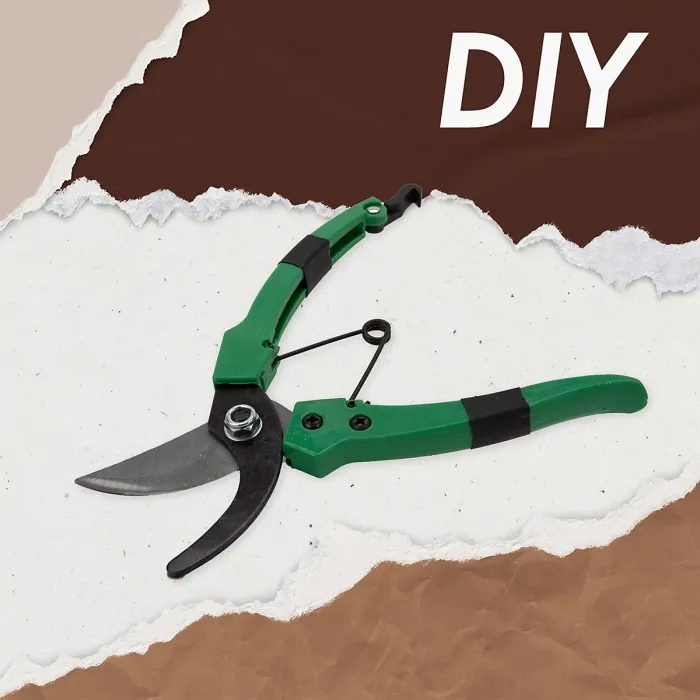 Garden Pruning Shears Gardening Tools Accessories, Garden Work 19cm Green