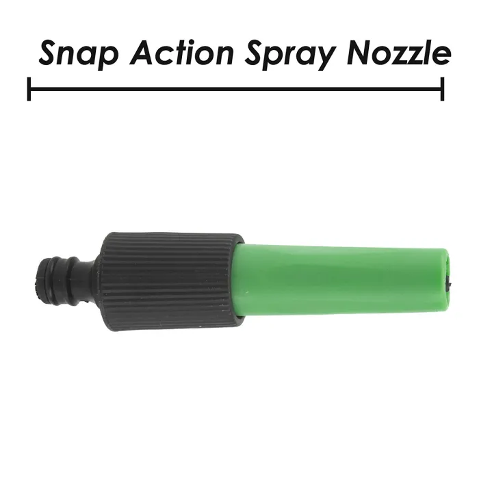 Snap Action Spray Nozzle Gardening Tools Accessories, Garden Work 13cm Green