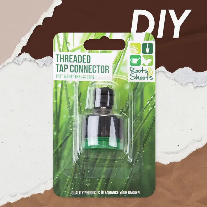 Threaded Tap Connector Gardening Tools Accessories, Garden Work 4. 5cm Green