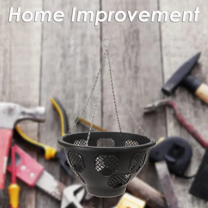 14 Inch Hanging Basket Gardening Tools Accessories, Garden Work 40cm Black