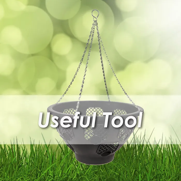 14 Inch Hanging Basket Gardening Tools Accessories, Garden Work 40cm Black