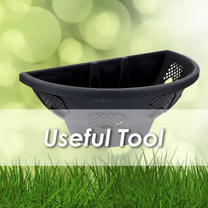 18 Inch Hanging Wall Basket Gardening Tools Accessories, Garden Work 50cm Black