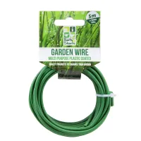 Garden Wire 5M Plastic Coated Gardening Tools Accessories 5 Metre Green