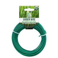 Garden Wire 20M Plastic Coated Gardening Tools Accessories 100 Metre Green