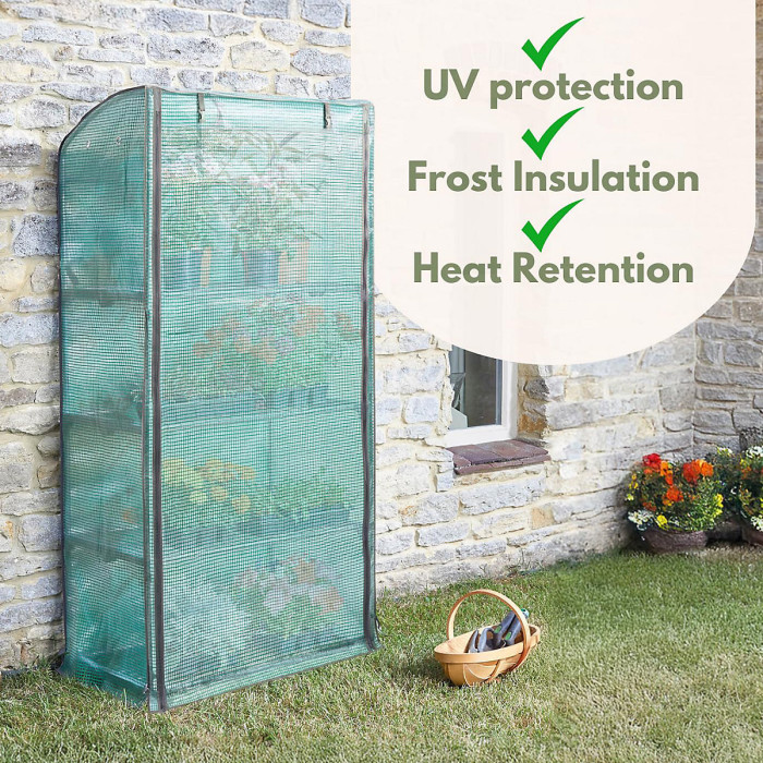 Marco Paul 1.7m Garden Greenhouse PVC Replacement Cover