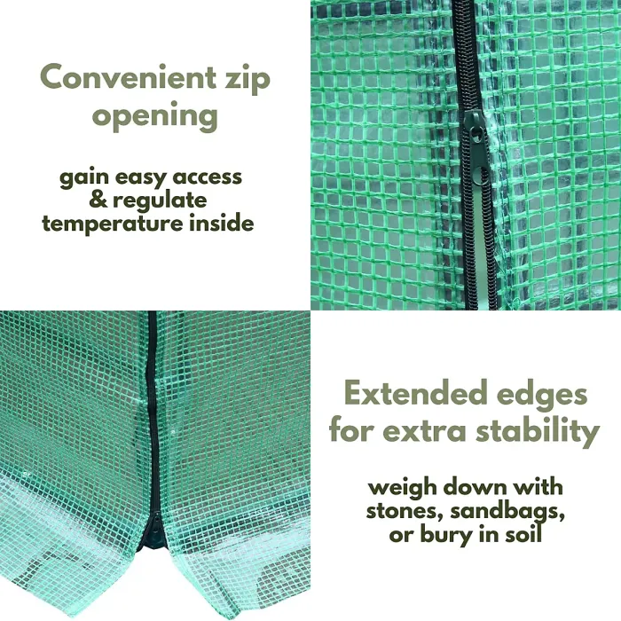 Marco Paul 1.7m Garden Greenhouse PVC Replacement Cover