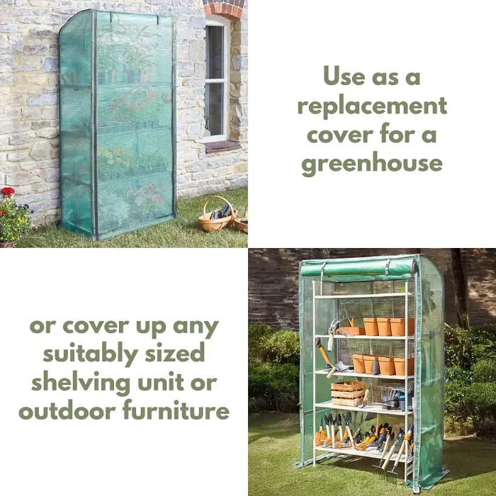 Marco Paul 1.7m Garden Greenhouse PVC Replacement Cover