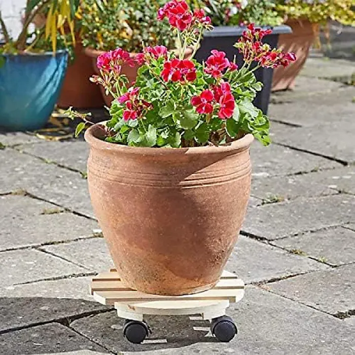Marco Paul 30cm Wooden Pot Caddy