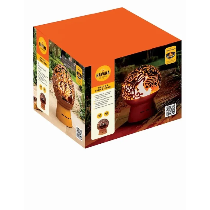 Smart Garden Havana Helios Fire Globe Sphere Fire Pit Basket Bowl Heater