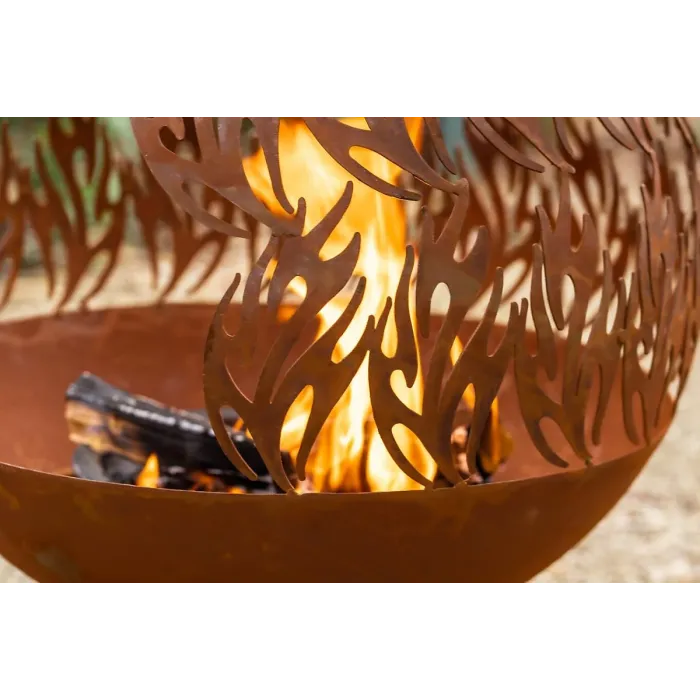 Smart Garden Havana Fuego Fire Globe Sphere Fire Pit Basket Bowl Heater