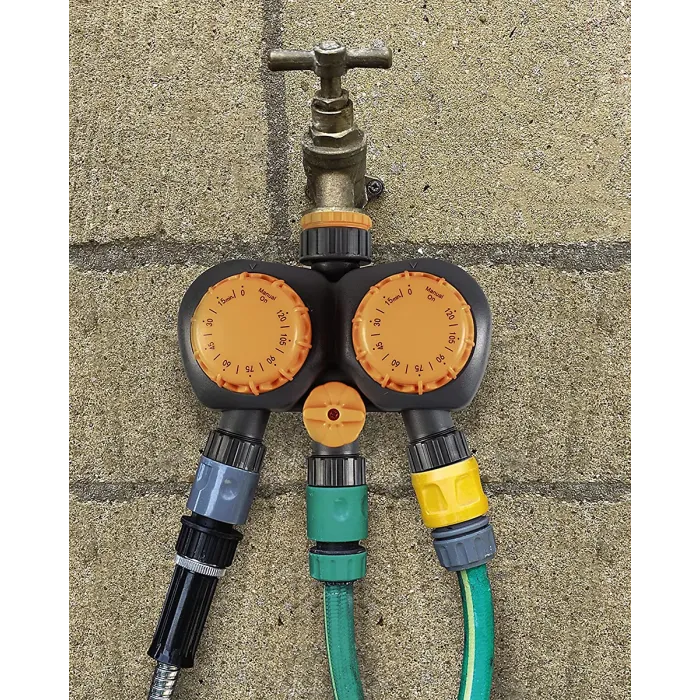 3-in-1 Mechanical Sprinkler Timer - Garden Tap Attachment for Hose Pipe & Irrigation Watering System with Timer & Auto Switch Off
