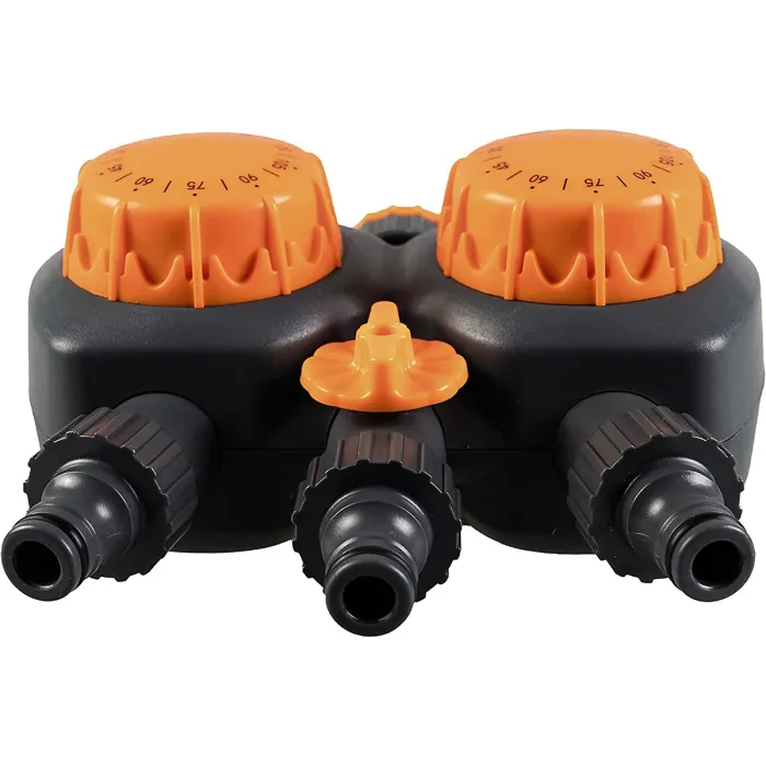 3-in-1 Mechanical Sprinkler Timer - Garden Tap Attachment for Hose Pipe & Irrigation Watering System with Timer & Auto Switch Off