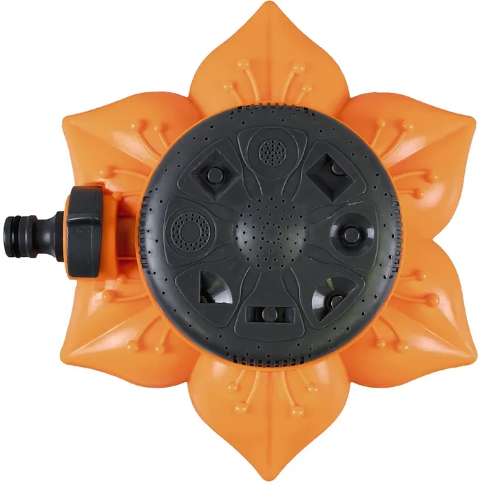 Flower Style Water Sprinkler - Hose Attachment Irrigation Tool with 8 Spray Patterns for Garden Watering or Kids Outdoor Play