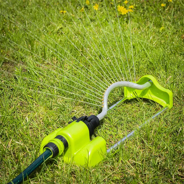 Oscillating Water Sprinkler 17 Nozzles with Brass Heads