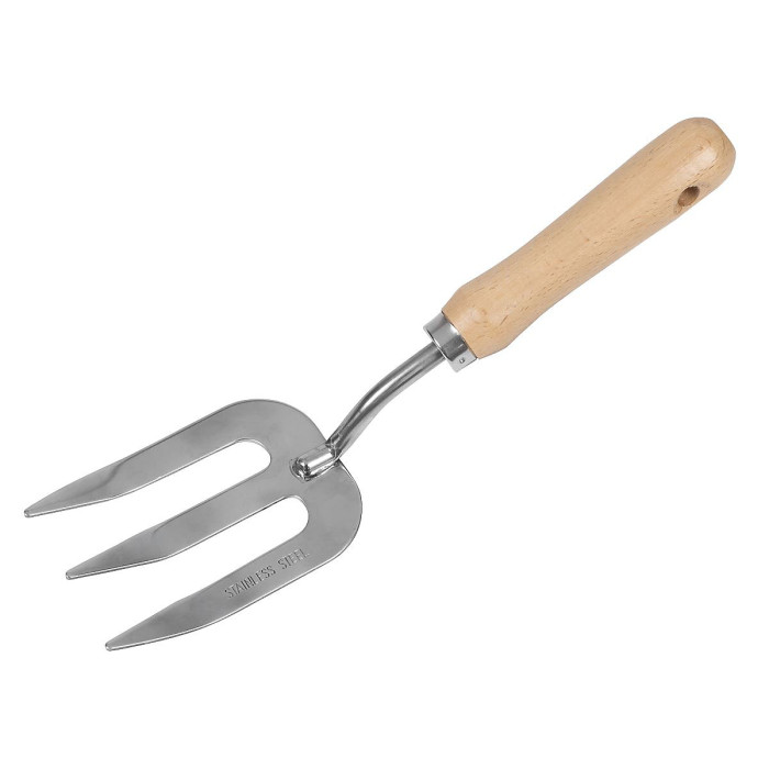 Sealey GTWH007 Premier Garden Hand Fork with Ash Handle & Stainless Steel Tines