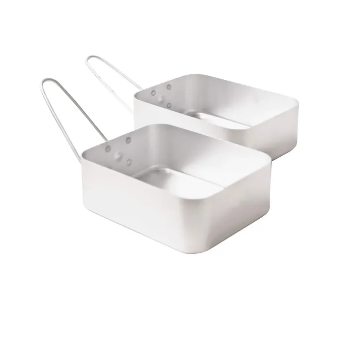 Tresp Messy Aluminium Mess Tin (Pack Of 2) Silver (One Size)