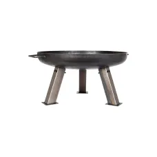 La Hacienda Pittsburgh Small Industrial Heavy Duty Steel Firepit - W 60 cm x H 30 cm